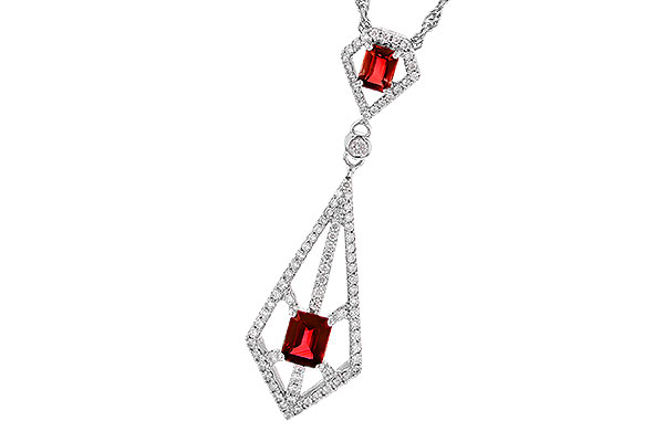 E282-31785: NECK .63 TW RUBY .93 TGW