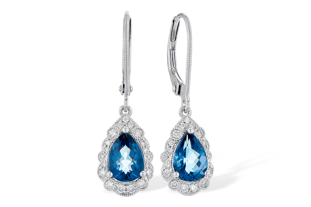 E282-35448: EARR 1.48 TW LONDON BLUE TOPAZ 1.63 TGW