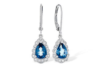 E282-35448: EARR 1.48 TW LONDON BLUE TOPAZ 1.63 TGW