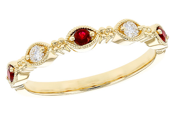 E283-20903: LDS WED RG .14 TW RUBY .23 TGW