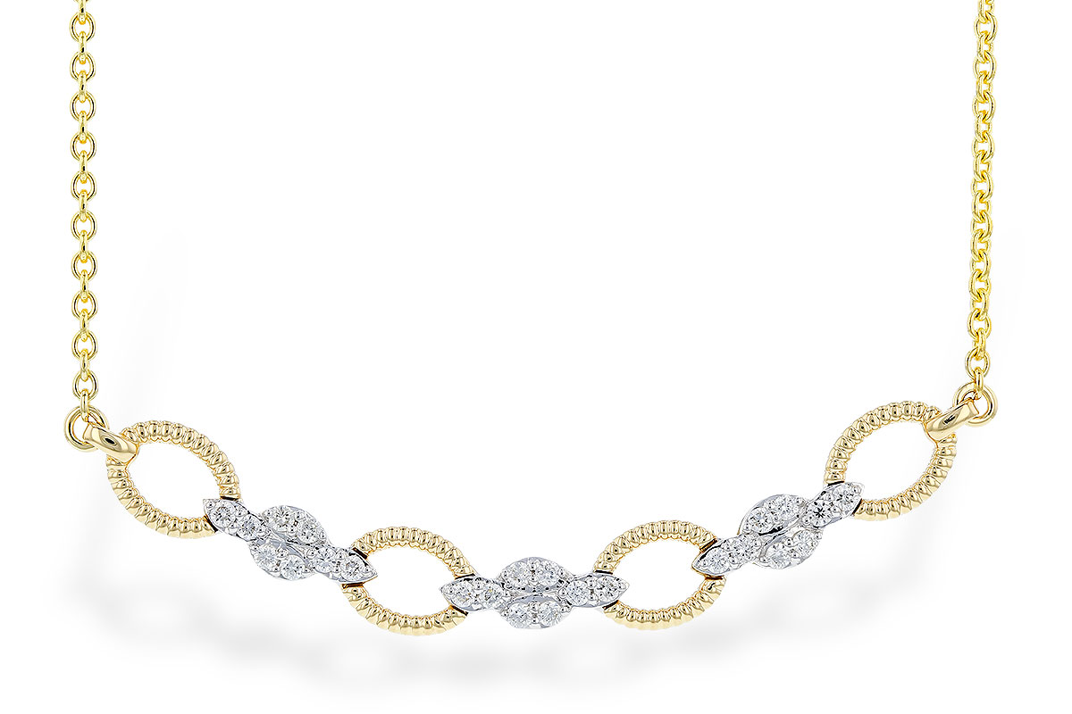E283-21748: NECKLACE .25 TW (18")