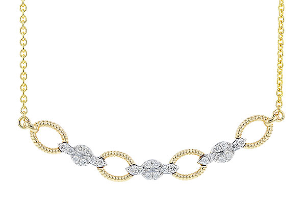 E283-21748: NECKLACE .25 TW (18")