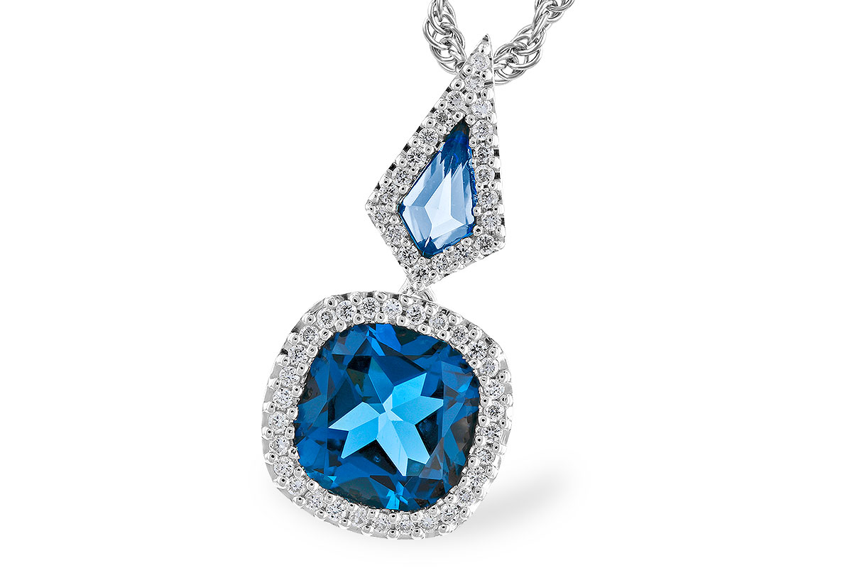 E283-22648: NECK 2.24 TW LONDON BLUE TOPAZ 2.40 TGW