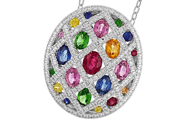 E283-23594: NECK 2.45 MULTI-COLOR TW 3.00 TGW