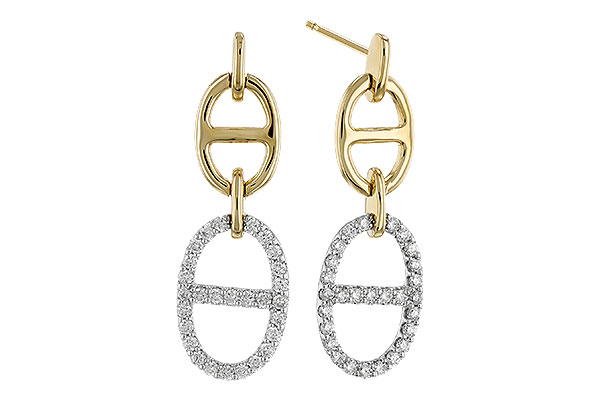 E283-27212: EARRINGS .36 TW