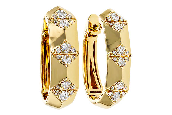 E284-16312: EARRINGS .50 TW