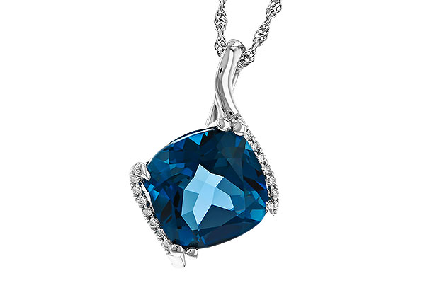 E284-16330: NECK 4.42 LONDON BLUE TOPAZ 4.50 TGW (10MM LBT)