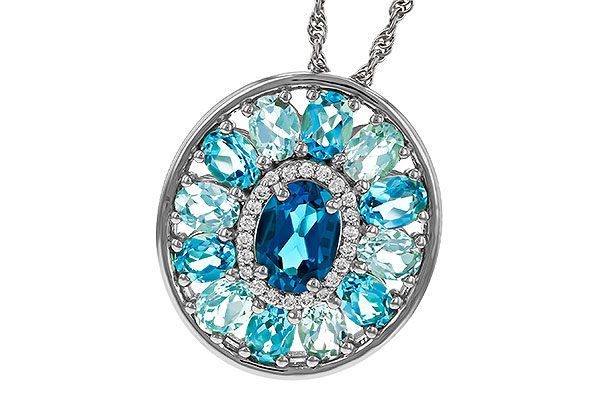 E284-16339: NECK 3.02 TW BLUE TOPAZ 3.10 TGW (7x5MM LBT CTR)