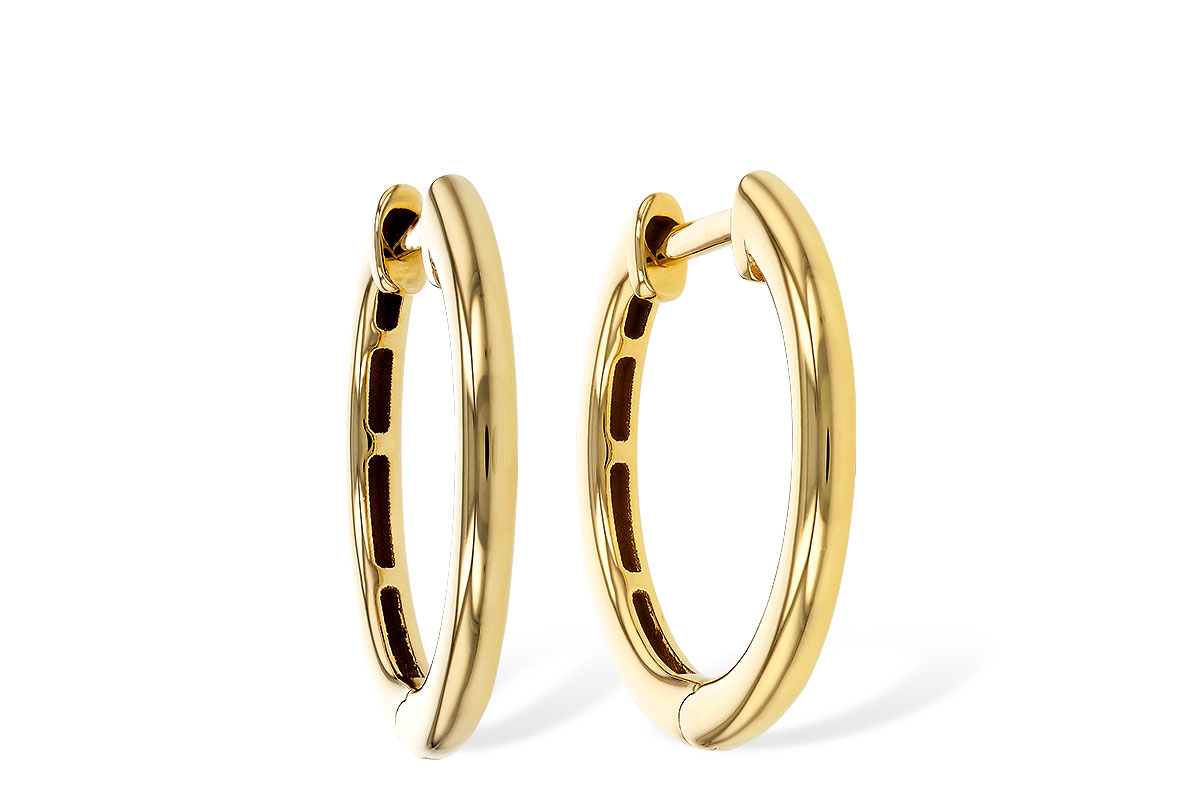 E284-17194: GOLD EARRINGS (16MM)