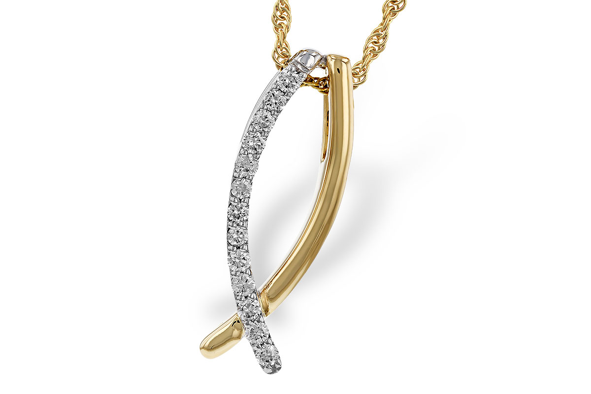 E284-17203: NECKLACE .25 TW