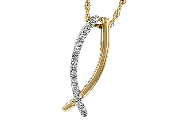 E284-17203: NECKLACE .25 TW