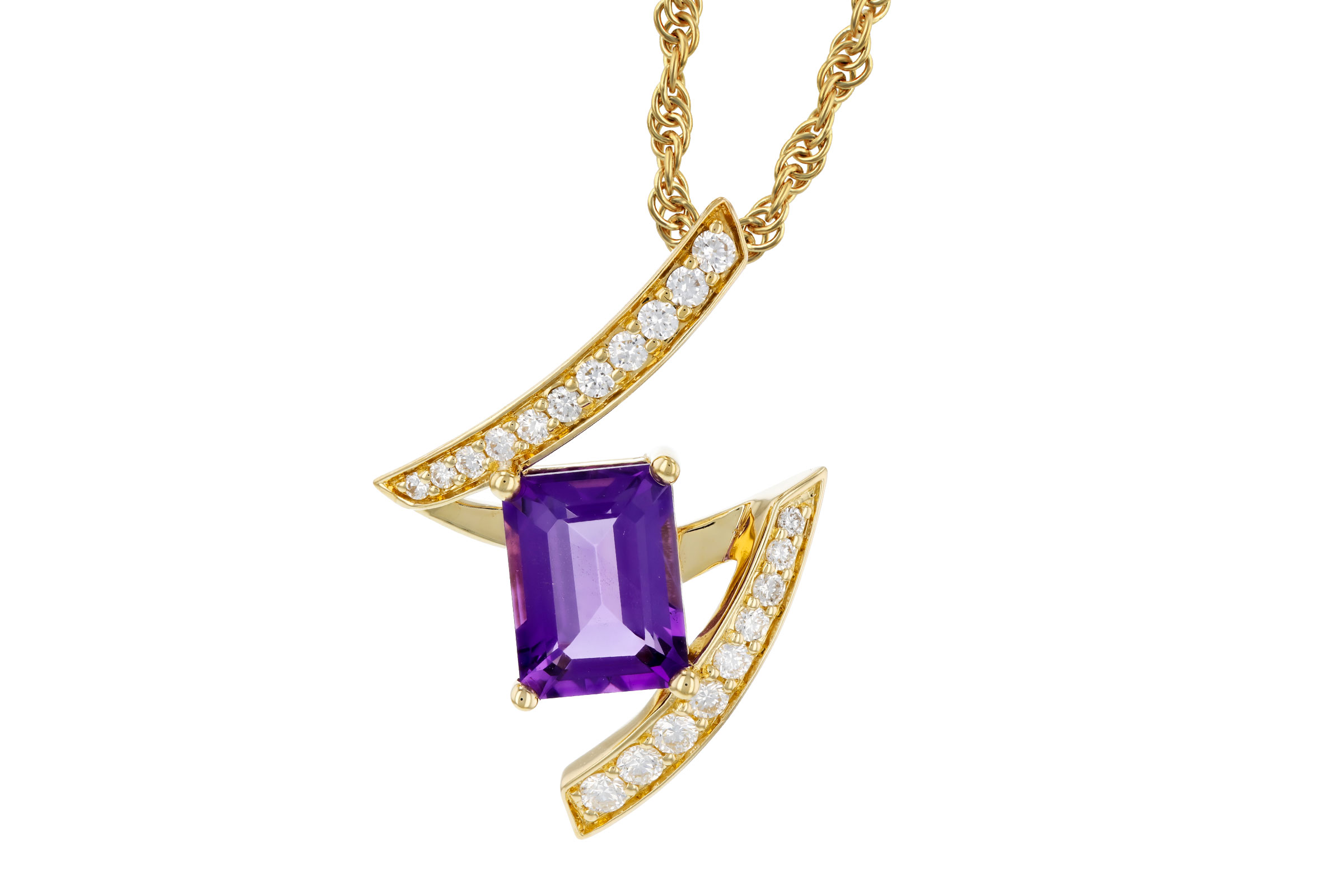 E285-03603: NECKLACE 1.36 AMETHYST 1.56 TGW (8x6MM AMY)