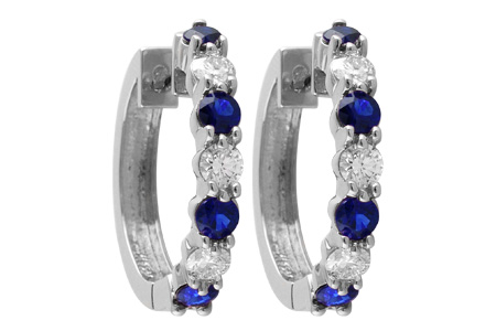 F010-49021: EARRINGS 1.30 SAPH 2.08 TGW