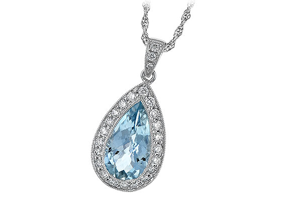 F015-09075: NECKLACE 2.20 AQUA 2.55 TGW