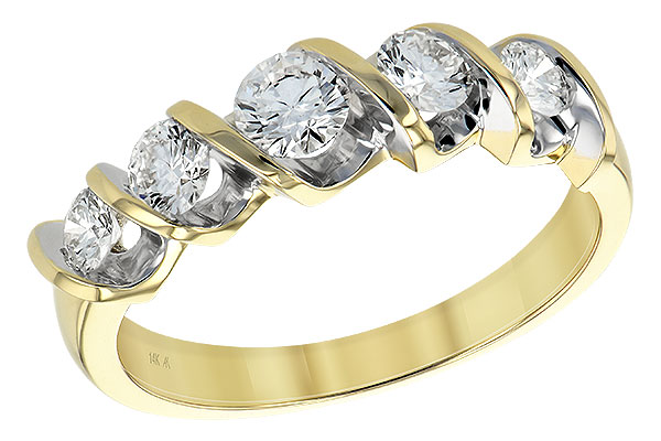 F102-34457: LDS DIA WED RING .75 TW