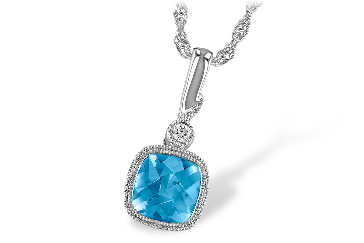 F195-98130: NECK 1.03 BLUE TOPAZ 1.05 TGW