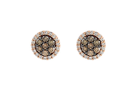 F195-99012: EARR .39 BROWN DIA .64 TW