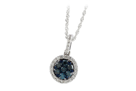 F196-87194: NECK .32 BLUE DIAS .54 TW