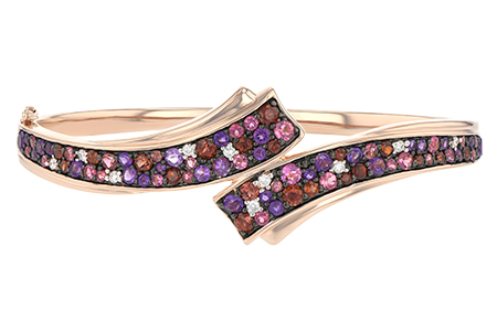 F197-79957: BANGLE 3.12 MULTI-COLOR 3.30 TGW (AMY,GT,PT)