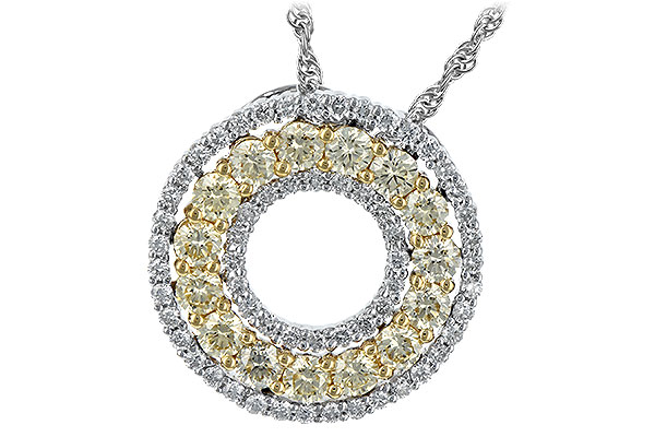 F198-66303: NECK 1.08 YELLOW DIAS 1.55 TW