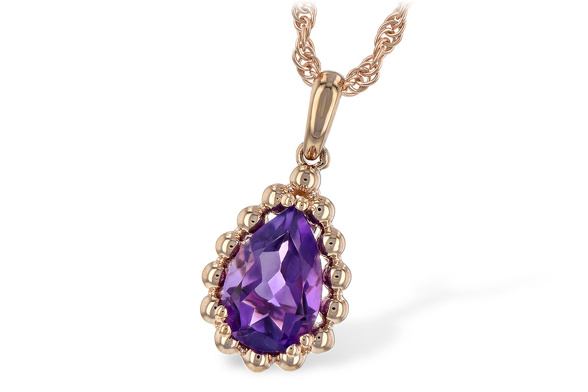 F198-68157: NECKLACE 1.06 CT AMETHYST