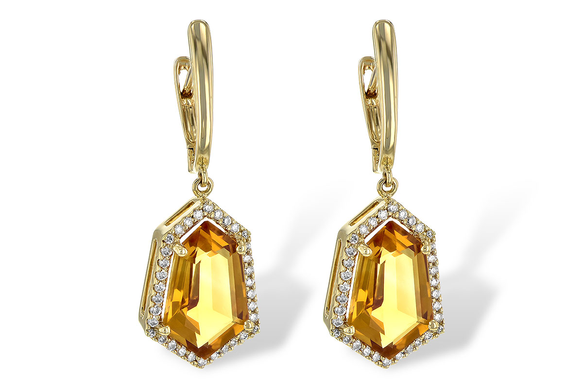 F199-56312: EARR 3.80 TW CITRINE 4.05 TGW
