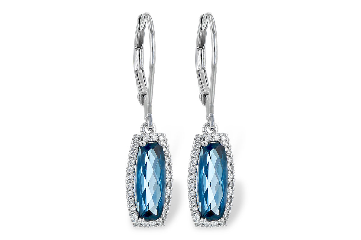 F199-60848: EARR 2.10 LONDON BLUE TOPAZ 2.28 TGW