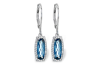 F199-60848: EARR 2.10 LONDON BLUE TOPAZ 2.28 TGW