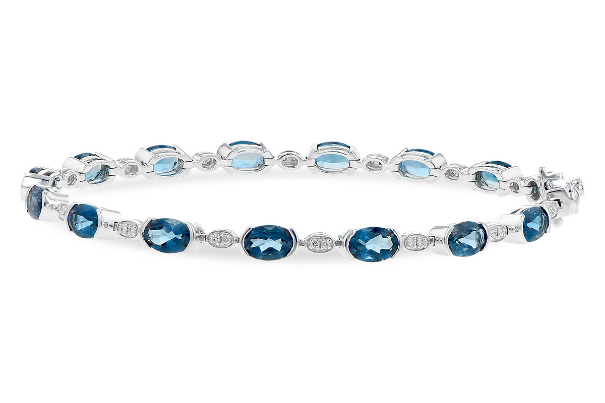 F199-60903: BRACELET 7.20 LONDON BLUE TOPAZ 7.36 TGW