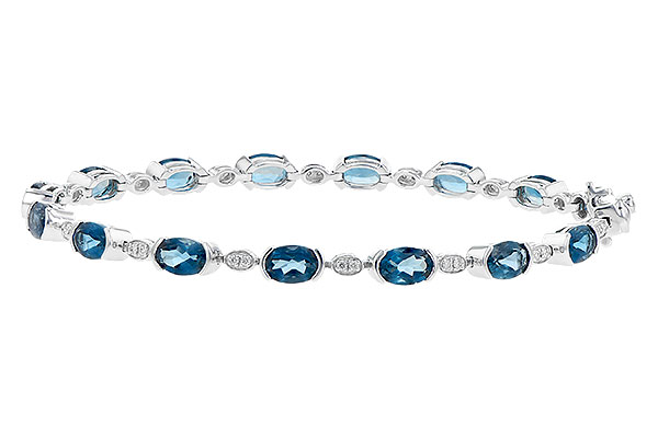 F199-60903: BRACELET 7.20 LONDON BLUE TOPAZ 7.36 TGW