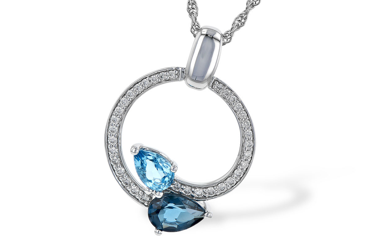 F199-61766: NECK 1.22 BLUE TOPAZ 1.40 TGW