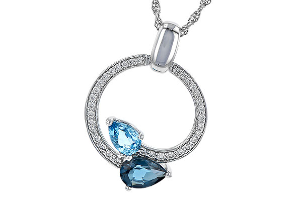 F199-61766: NECK 1.22 BLUE TOPAZ 1.40 TGW