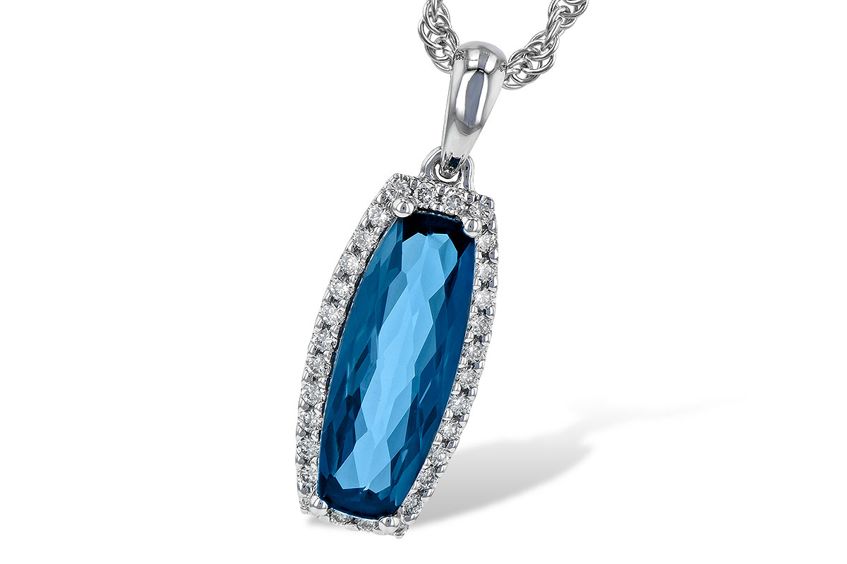 F199-62639: NECK 1.58 LONDON BLUE TOPAZ 1.70 TGW