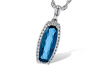 F199-62639: NECK 1.58 LONDON BLUE TOPAZ 1.70 TGW