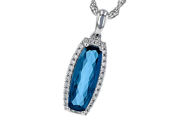 F199-62639: NECK 1.58 LONDON BLUE TOPAZ 1.70 TGW