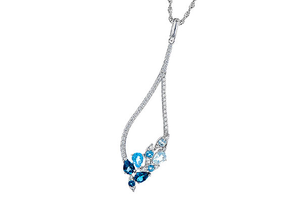 F282-31766: NECK .82 BLUE TOPAZ 1.05 TGW
