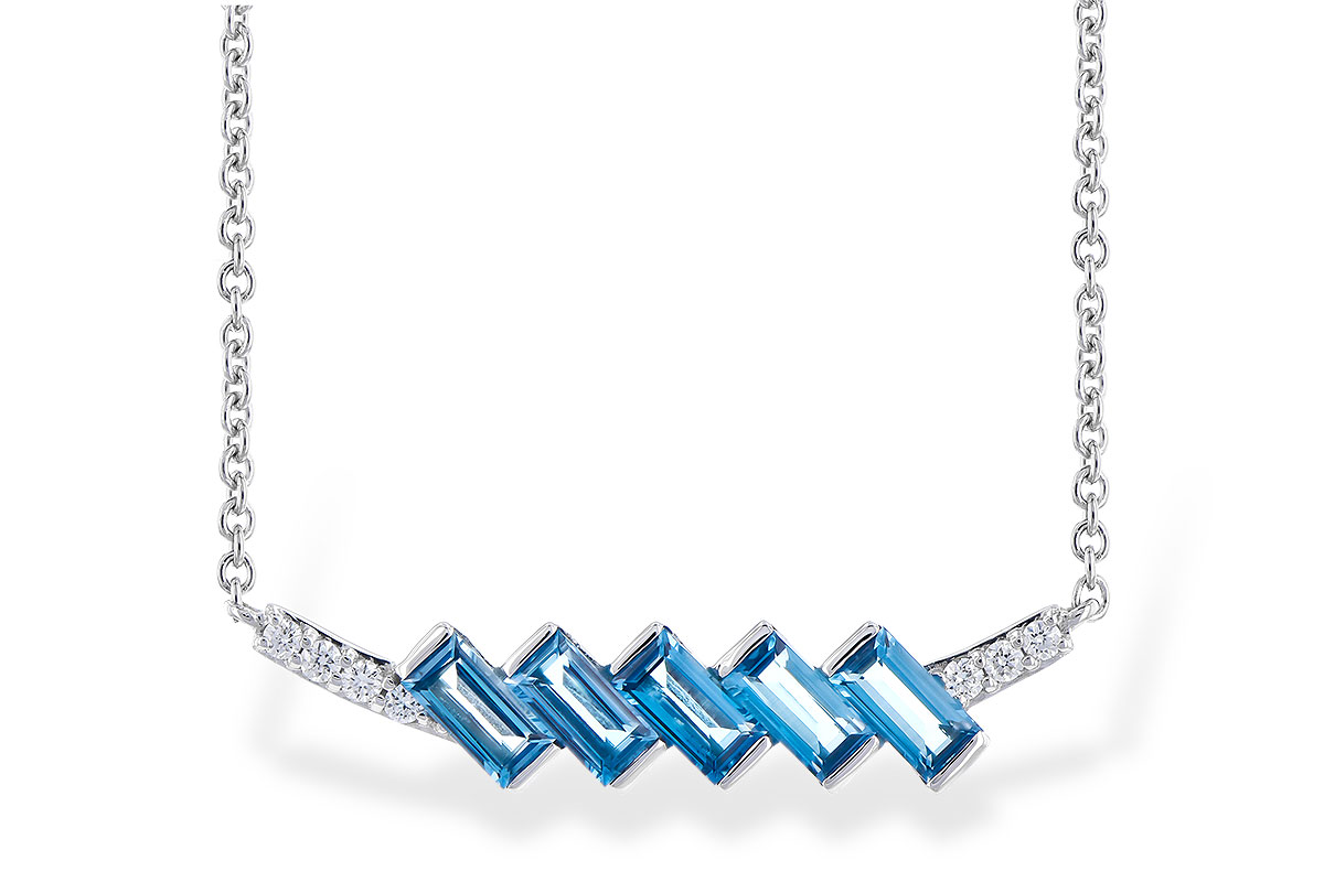 F282-35430: NECK .75 LONDON BLUE TOPAZ .80 TGW