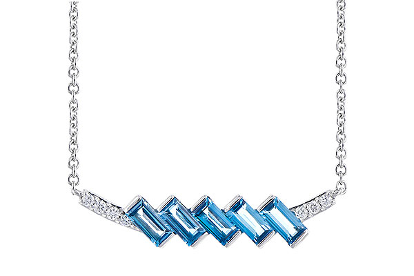 F282-35430: NECK .75 LONDON BLUE TOPAZ .80 TGW
