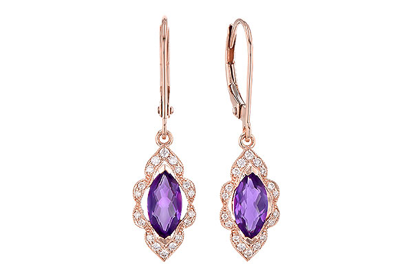 F282-36275: EARR .92 TW AMETHYST 1.07 TGW