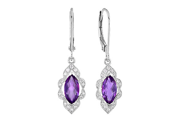 F282-36275: EARR .92 TW AMETHYST 1.07 TGW