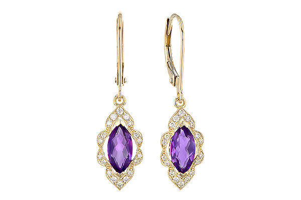 F282-36275: EARR .92 TW AMETHYST 1.07 TGW