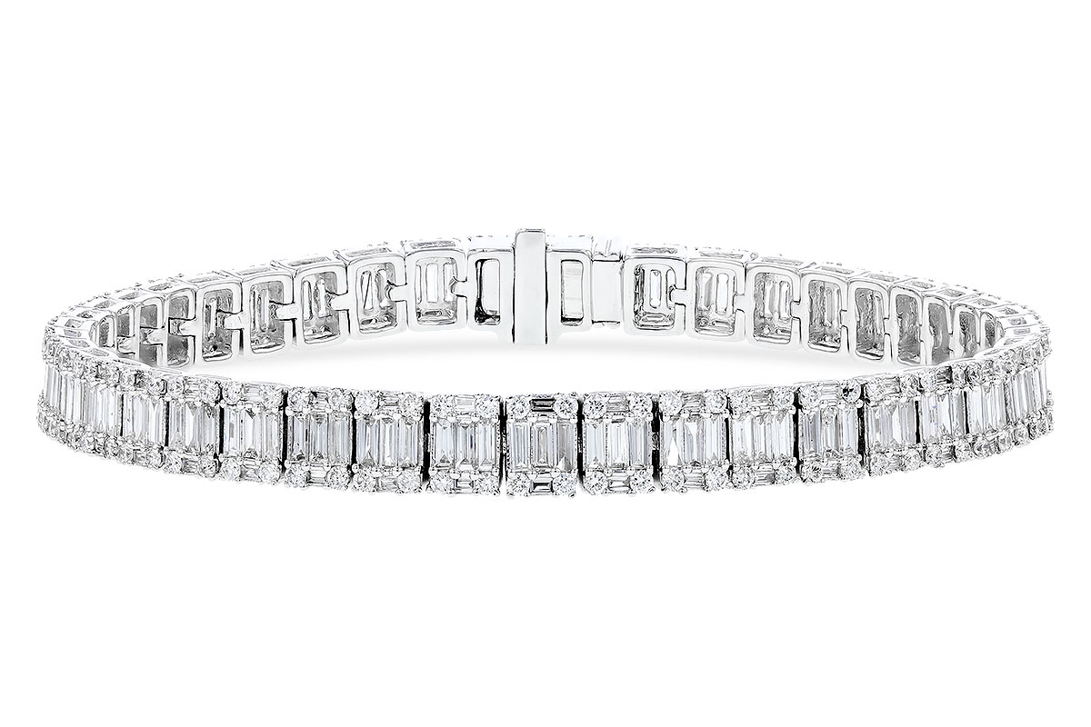 F283-20875: BRACELET 2.72 TW BAGUETTES 4.10 TW