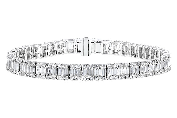 F283-20875: BRACELET 2.72 TW BAGUETTES 4.10 TW
