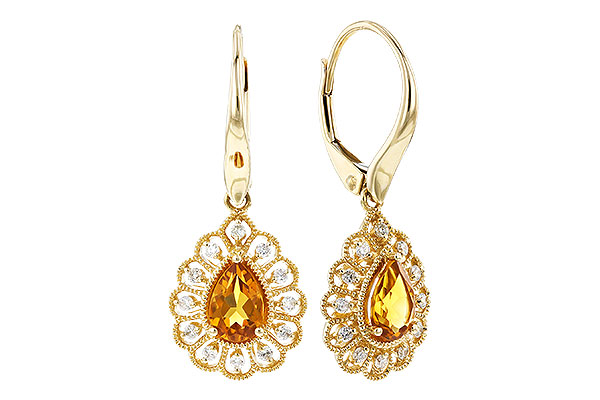 F283-21803: EARR .74 TW CITRINE .90 TGW