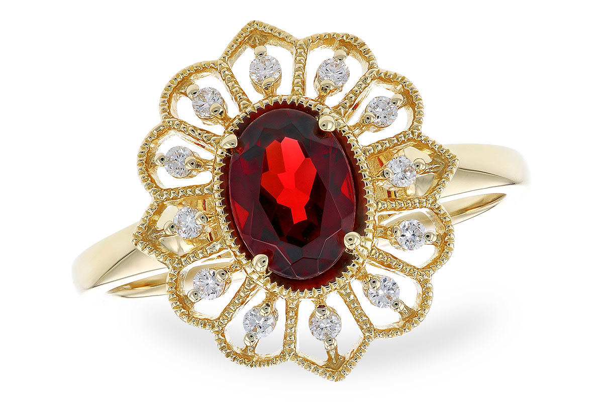 F283-21812: LDS RG .80 GARNET .92 TGW (7x5MM GAR)
