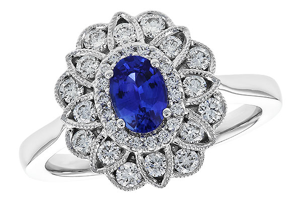 F283-26303: LDS RG .60 TW SAPPHIRE 1.12 TGW (6x4MM SAPP)