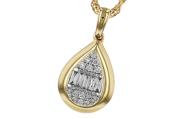 F283-27203: NECKLACE .08 BAG .16 TW