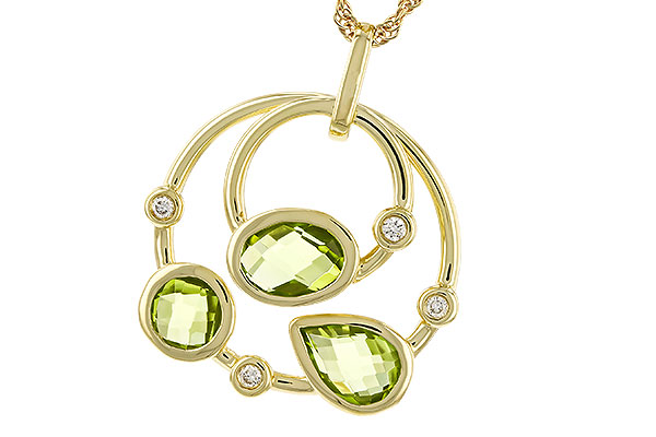 F284-09921: NECKLACE 2.20 PERIDOT 2.26 TGW