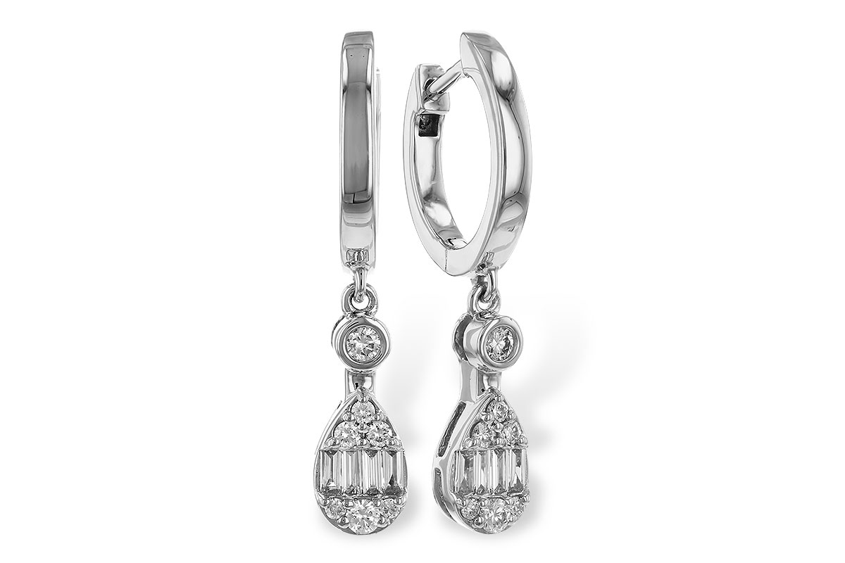 F284-09994: EARRINGS .11 BAG .28 TW
