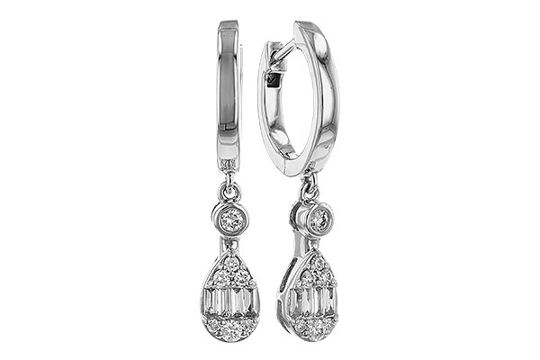 F284-09994: EARRINGS .11 BAG .28 TW